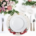 thumbnail image 4 of Ryvnso Christmas Tree Stars Round Plate Mats Dining Table Placemat Set of 4 for Holiday Decoration, 4 of 7