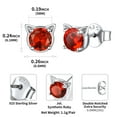 thumbnail image 6 of ChicSilver Cat Birthstone Earrings for Women 925 Sterling Silver Hypoallergenic Cat Memorial Gifts Lovers Jewelry Valentines Day Birthday Gifts for Sister Mom Wife, 6 of 8