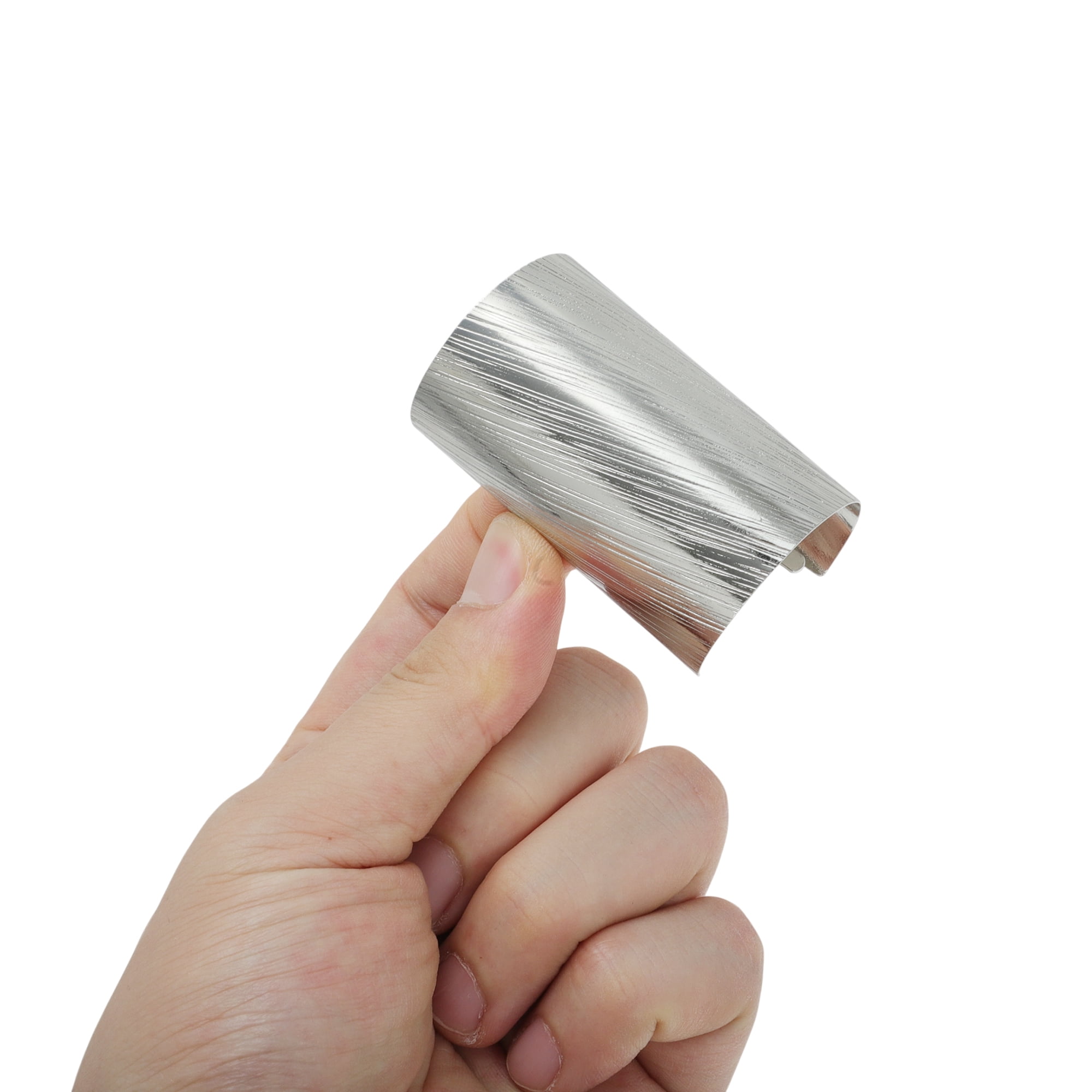 Unique Bargains Twill Semi-cylindrical Ponytail Buckle Hair Clip 1 Pc Silver Tone