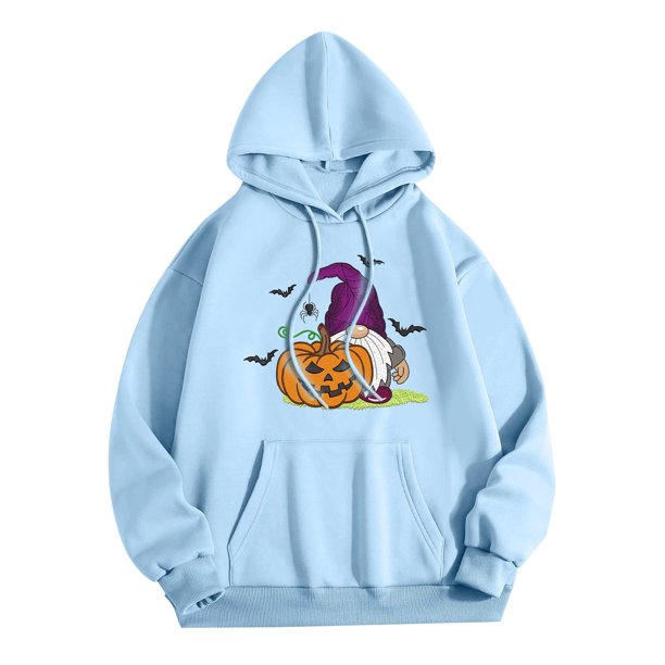 ICHUANYI Clearance Women's Fashion Casual Long Sleeve Print Hooded Pocket Sweatshirt Tops Blouse ICHUANYI "ICHUANYI"