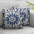 thumbnail image 3 of HENGT Navy Blue Boho Pillow Covers, Bohemian Ethnic Carpet Pattern Design Decorative Throw Pillows Blue Print Farmhouse Cushion Pillow Covers for Sofa Couch Outdoor Decor, 3 of 5