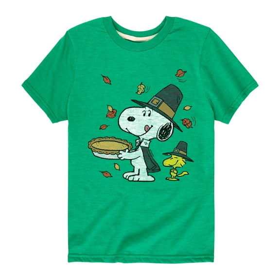 Peanuts - Thanksgiving Scene - Toddler And Youth Short Sleeve Graphic T-Shirt