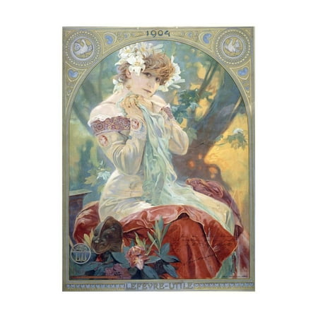 - Sarah Bernhardt in the Role of Princess Lointaine, 1904 Print Wall Art By Alphonse Mucha