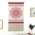 thumbnail image 2 of Maydear Macrame Woven Wall Hanging Tapestry- Boho Chic Bohemian Geometric Art Decor - Beautiful Apartment Dorm Room Door Decoration-Northern European Tapestry, 19.7" W×35.4" L, 2 of 5