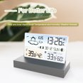 thumbnail image 2 of Digital Alarm Humidity Weather Forecast Electronics Desktop Table Watch AA Battery Living room Bedroom, 2 of 7