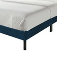 thumbnail image 5 of Castle Place Luxury Glam Velvet Wingback King Platform Bed with Gold Acrylic Accents, Navy Blue, 5 of 10