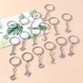 thumbnail image 3 of Llavero con inicial de 26 letras del alfabeto para hombre y mujer, llaveros con diamantes de imitación de cristal, colgantes de bolso, Dijes, Joyería DIY, regalos, 3 of 4