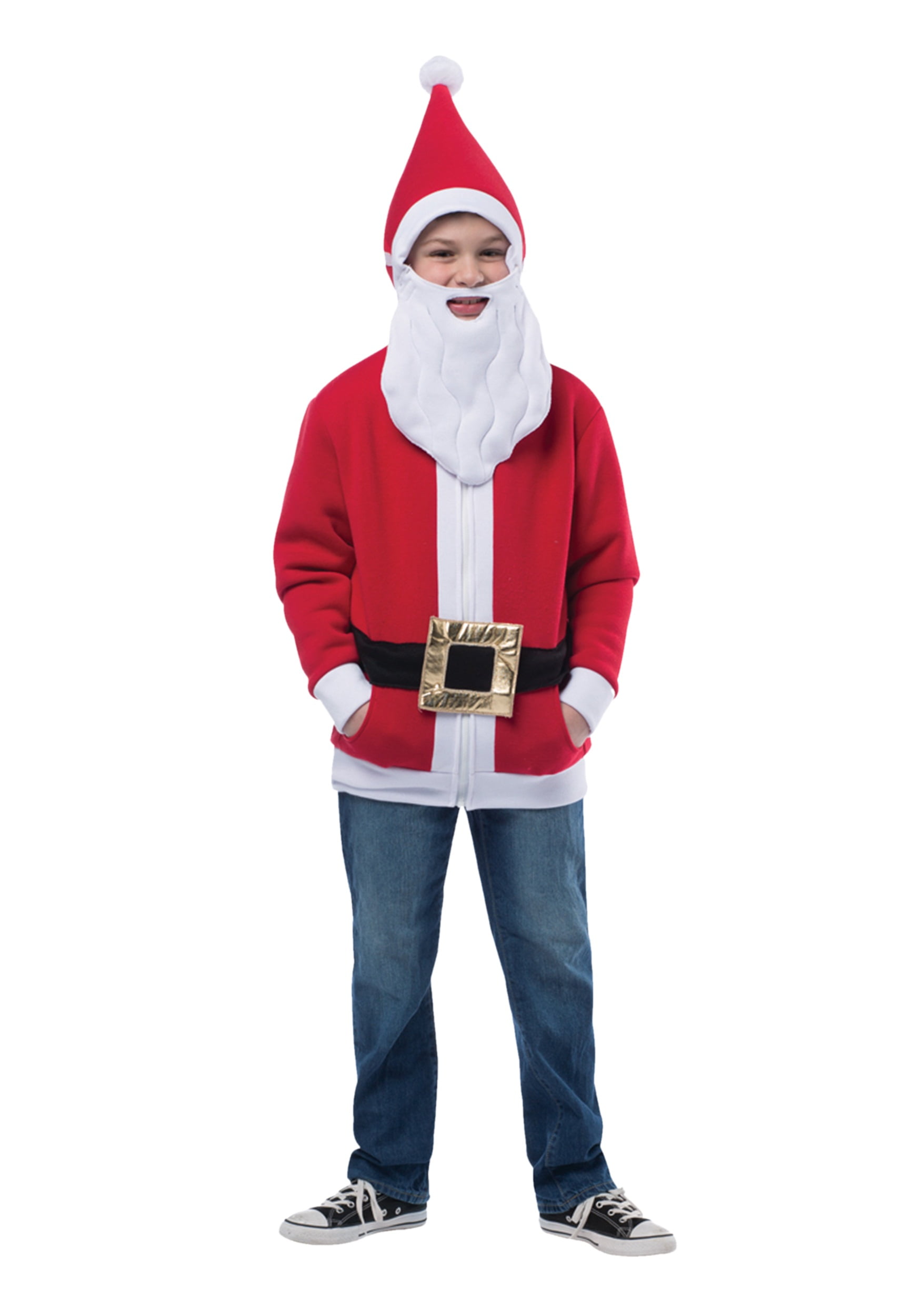 Kids Santa Hoodie Costume - Walmart.com