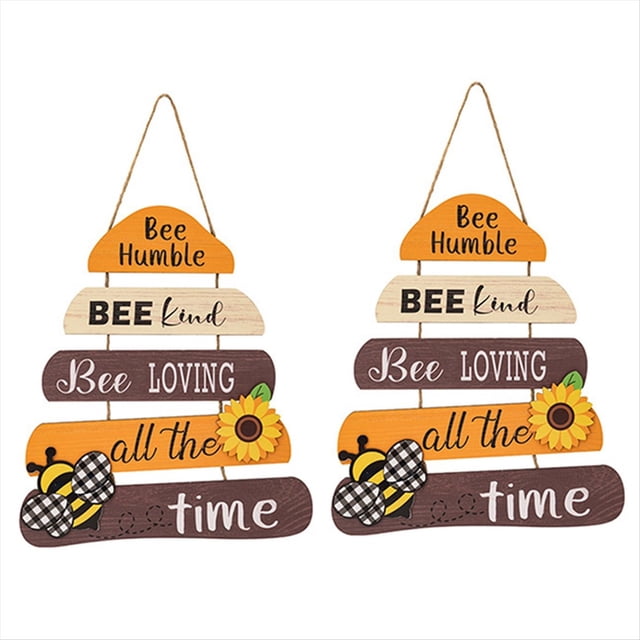 Decoración de la Puerta del Hogar Tipo B, Abeja, Bondad, Abeja, Feliz Día de Acción de Gracias, Señal de , Decoración de la Puerta Delantera