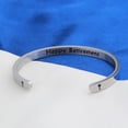 thumbnail image 4 of Retirement Gift Goodbye Tension Hello Pension Cuff Bangle Happy Retirement Bracelet Gift For Parents Grandma Nurse Teacher, 4 of 5
