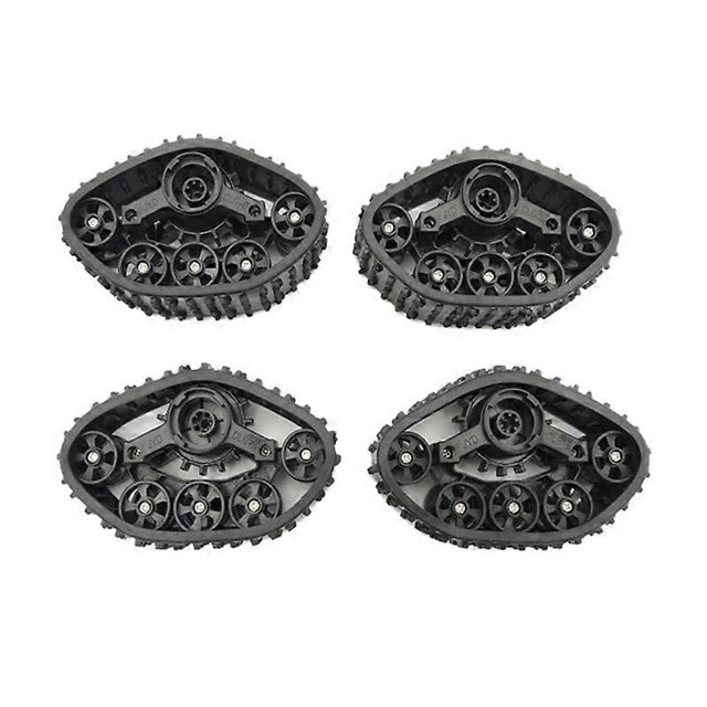 Ruedas de Pista Yuxing para Camión Todoterreno de Escalada 4 Piezas Neumáticos de Nieve Caucho Negro 110 x 32 mm