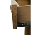 thumbnail image 3 of Pemberly Row Mission Solid Quarter Sawn Oak 1 Drawer End Table - Walnut, 3 of 3