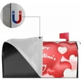 thumbnail image 3 of Valentines Day Mailbox Covers Magnetic Standard Size 18 X 21 Rustic Pink Red Love Heart Print Holiday Decorations Mailbox Cover Mailbox Wrap Post Letter Box Cover Decor for Home Outdoor Garden, 3 of 6