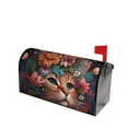 thumbnail image 2 of Bingfone Flower Crown Cat Magnetic Mailbox Cover Standard Size for Garden Yard Outdoor Decorations-25.5x21 in, 2 of 7