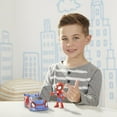 thumbnail image 7 of Marvel Spidey and His Amazing Friends Spidey Action Figure And Web-Crawler Vehicle, For Kids Ages 3 And Up, 7 of 7