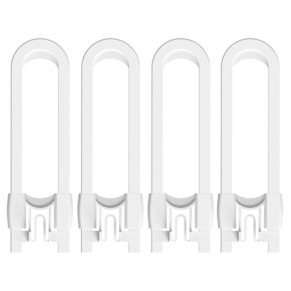 Cerradura de seguridad para bebés en forma de U cerradura deslizante para gabinete cerradura de plástico reutilizable para cajón de niños, 4 piezas Methold HA004308-02