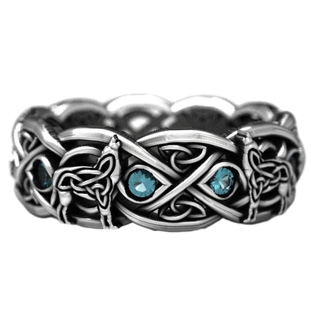 Anillo Vintage Qarigey Con Accesorios De Moda Para Hombres Y Mujeres Estilo Punk