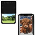 thumbnail image 2 of XYZCANDO Highland Cow RV Door Window Shade American Flag RV Door Window Foldable RV Curtains for Inside Fashion Camper Decor Easy to Install 26'' X 17'' RV Black Out Window Covers Camper Shades Brown, 2 of 7