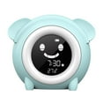 thumbnail image 1 of Bebé entrenador despertador dormitorio de noche reloj 5 colores de lámpara de noche ajustable, 1 of 8