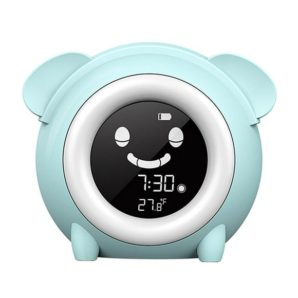 Niños Despertador de Noche Despertar Reloj Digital Función de Repetición Temporizador de Siesta