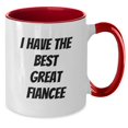 thumbnail image 2 of Funny Fiancee Gifts from Men, Women, and Friends - Two Tone Coffee Mug 'I Have The Best Great Fiancee' for Christmas Unique Presents, 2 of 4