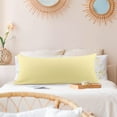 thumbnail image 2 of PiccoCasa Brushed Microfiber Pillowcase Body Pillow Pillowcase, Jumbo Light Tan, 2 of 8