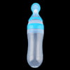Hot Sale Baby Silicone Squeeze Feeding Bottle With Spoon Food Rice Cereal Feeder 90ML