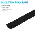thumbnail image 3 of Uxcell 1-3/8"W x 5/64"T x 16.4Ft EVA Single Sided Foam Tape, Black 2Pcs, 3 of 6
