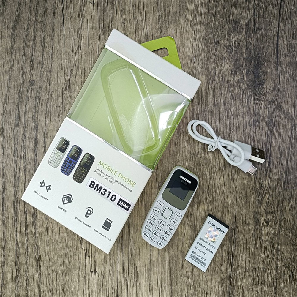 EIMELI M310 32MB Cellphone (Unlocked) with Accessories Included  White