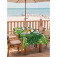 thumbnail image 2 of Outdoor Tablecloth with Umbrella Hole for Patio/Picnic/Party/Camping, Summer Palm Leaves Waterproof Table Cloth Rectangle Table Cover Washable, Tropical Green Botanical (60"x 120"), 2 of 8