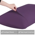 thumbnail image 5 of PiccoCasa 6 Pack Egyptian Cotton Pillowcases with Non-zippered, King Deep Purple, 5 of 8