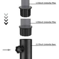 thumbnail image 2 of 2 Sets Outdoor Patio Umbrella Base Stand Replacement Parts Umbrella Base Bracket Hole Ring Plug Cover and Cap, 2 of 7