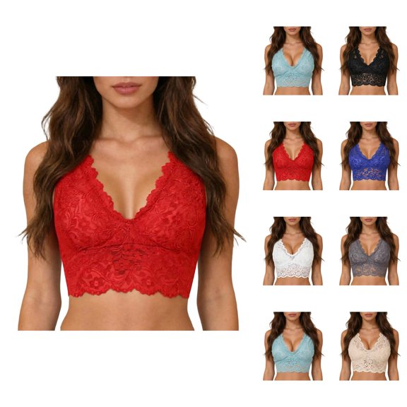 Bras for Women Womens Bra Lace Bra No Underwire Back Underwear Wireless Hosiery for Women