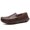 Dark Brown, variant on Men's lightweight soft sole soft surface driving leisure trend casual moccasins
