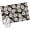 Black, variant on 2'x6' Rug Runners for Hallways Kitchen, Gray Flowers Non Slip Entryway Beside Floor Carpet Runner, Vintage Country Pastoral Botanical Floral Washable Laundry Room Bedroom Throw Rugs Mat
