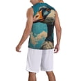 thumbnail image 2 of Naloa Blue Watercolor Duck Basketball Jersey Reversible Men's Mesh Athletic Sports Shirts Training Practice S-4XL3X-Large, 2 of 6