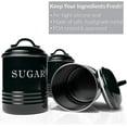 thumbnail image 3 of Designs Airtight Kitchen Canister Decorations with Lids, Metal Rustic Farmhouse Country Decor Containers for Sugar Coffee Tea Storage, 3 of 6