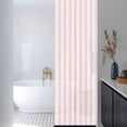 thumbnail image 3 of Pink Striped Window Privacy Film, Modern Farmhouse Pink White Stripes Static Cling UV Sun Blocking Heat Control Window Tint Day and Night, Non-Adhesive One Way Windows Privacy Cover 17.7''x78.7'', 3 of 7