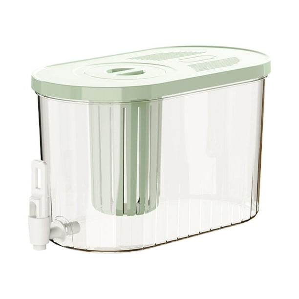 Hervidor de hielo, dispensador de bebidas para nevera, jarra para agua fría, refrigerador, jarra de agua para jugo, para bebidas hechas a mano, verde