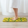 Bathroom Rugs Mat, Checkered tractor St Patrick's yellow Door