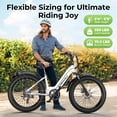 thumbnail image 4 of Aoango 1000 Peak Electric Bike for Adults,up 80 Miles Removable Battery Ebike, 26" Electric E Bike with 7-Speed,Adult Electric Bicycles for Commute Beach Snow Womens/Man All Terrain, 4 of 7