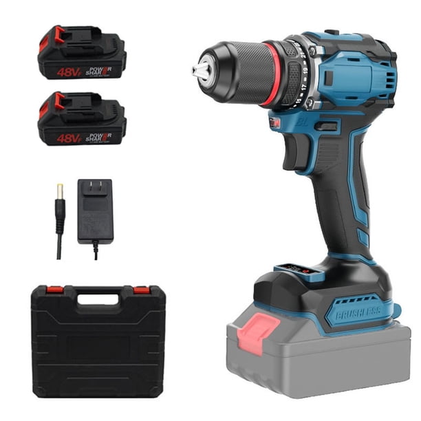Taladro manual eléctrico de litio de 10MM, taladro eléctrico de 21V, taladro manual de dos velocidades