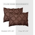 thumbnail image 2 of Mocassi Ensemble de Couette Plissée à Pincements de Luxe 6 Pcs - Ensemble de Literie Doux et Confortable avec Poches de Rangement Double Face - Couette Soyeuse Brune, Format Simple/Simple TG, 2 of 6