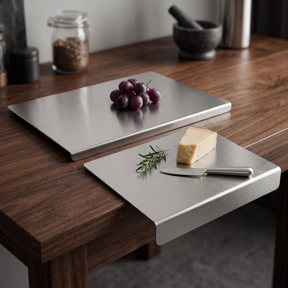 XXL 304 Stainless Steel Cutting Board Anti-Slip & Mildew-Proof! No More Moldy Wooden Boards, Heavy-Duty & Food-Safe, Easy to Clean