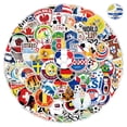 thumbnail image 2 of Pegatinas de PVC impermeables para la Copa Mundial de Fútbol, Anime, 50 unidades, 2 of 3