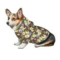 thumbnail image 7 of Fotbe Ladybugs And Flowers On A Wooden Print Small Dog Sweater Hoodies Pet Grey Hooded Soft Fleece Sweatshirts with Pocket Fall Winter Puppy Cat Sweaters Warm Clothes-Large, 7 of 7