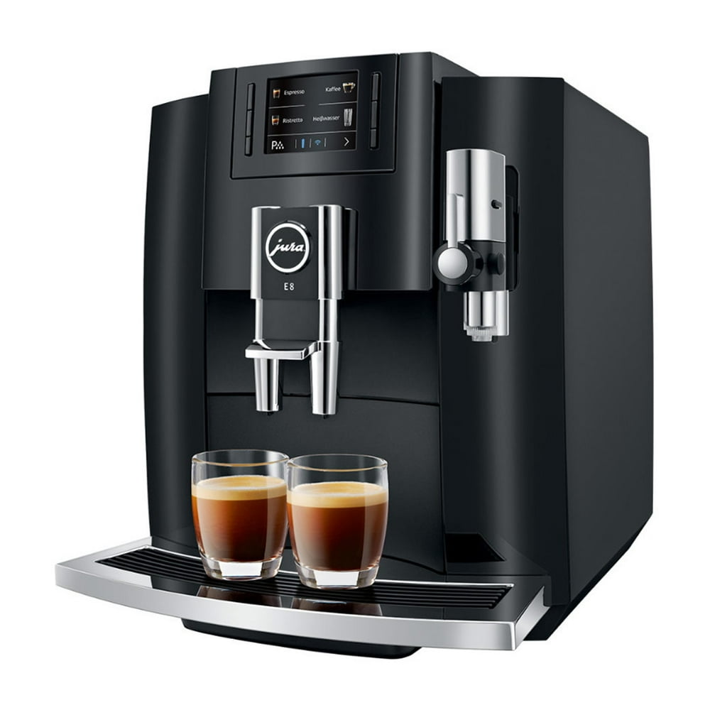Jura E8 Automatic Espresso Machine (2019 Redesign) (Black)