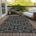 thumbnail image 6 of Addison Rugs Chantille Indoor/Outdoor Transitional Geometric Black Washable Rectangle Rug, 8' x 10', 6 of 6