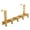 Gold, variant on Stainless Steel T Shape Over The Door Hooks 5 Pack Heavy Duty Rustproof Space Saving Hangers For Towels Clothes And More