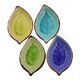 thumbnail image 2 of 4Pcs Ceramic Leaf Shape Bowls for Dipping Sauces with Glaze Finish, 2 of 5